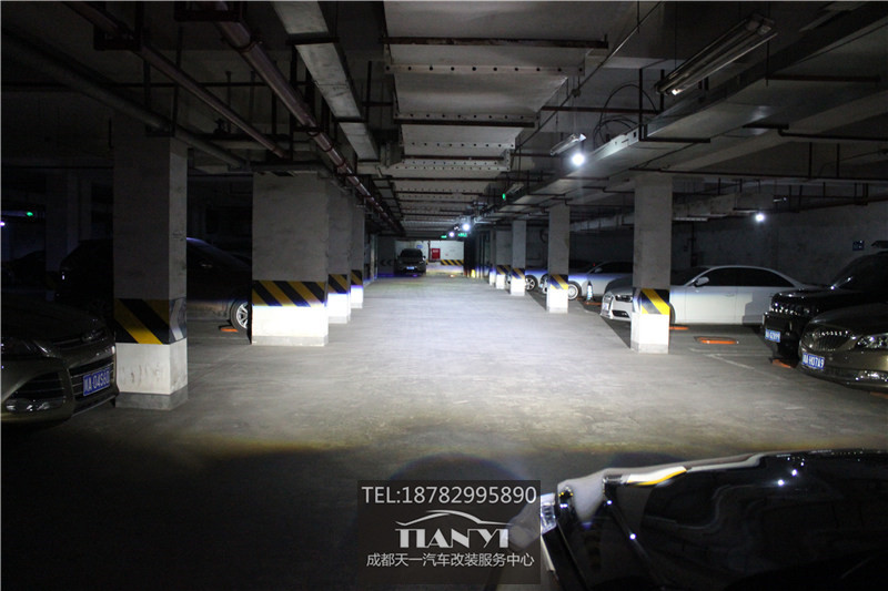 成都凱迪拉克XT5改燈米石M2 LED大燈雙光透鏡改裝天一車燈