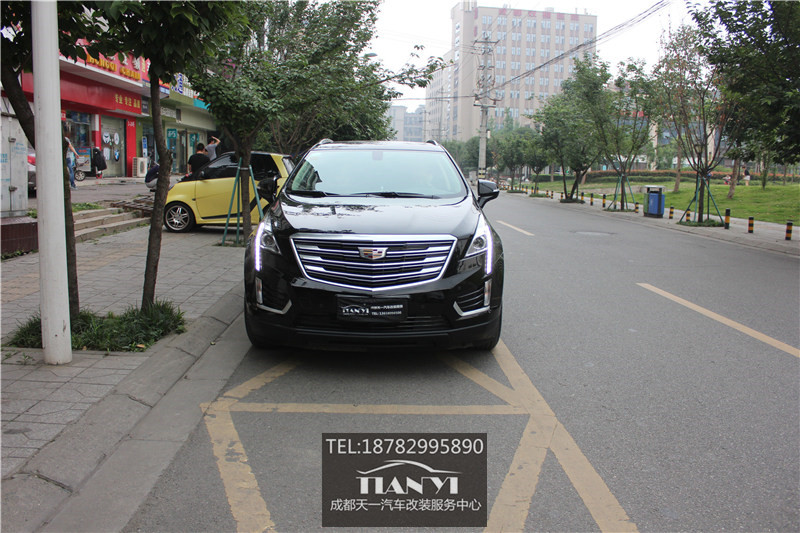 成都凱迪拉克XT5改燈米石M2 LED大燈雙光透鏡改裝天一車燈