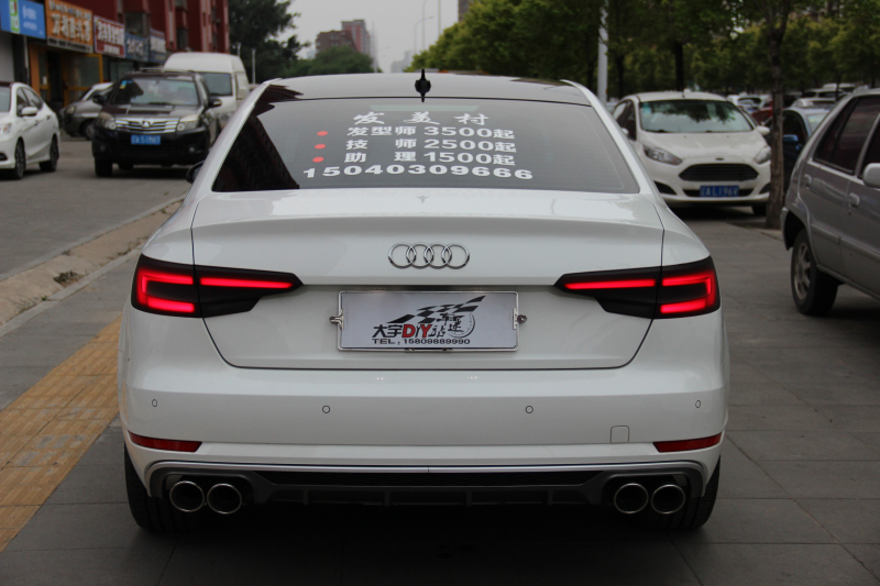 大宇車迷站 奧迪A4L(b9)改裝RES中尾段雙閥門排氣