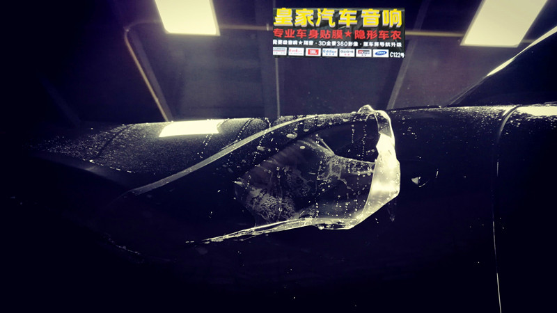 MINI cooper s 隱形車衣貼操作案例——郴州市皇家音響
