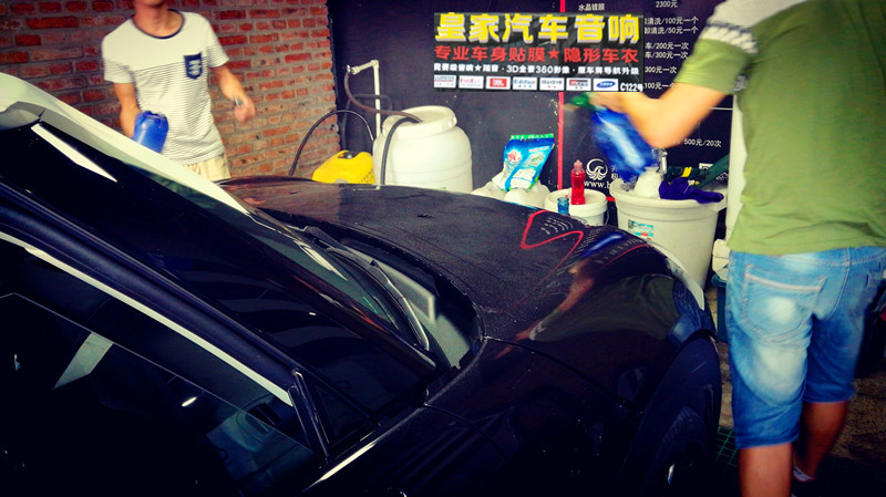 MINI cooper s 隱形車衣貼操作案例——郴州市皇家音響