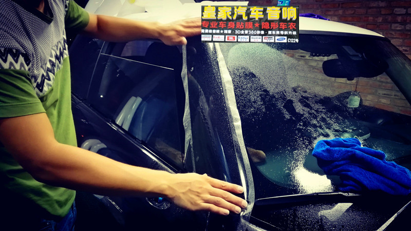 MINI cooper s 隱形車衣貼操作案例——郴州市皇家音響