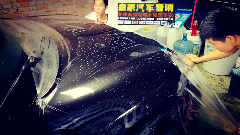 MINI cooper s 隱形車衣貼操作案例——郴州市皇家音響