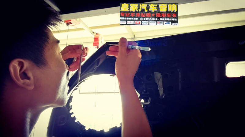 MINI cooper s 隱形車衣貼操作案例——郴州市皇家音響