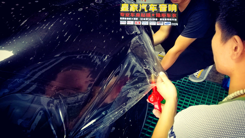 MINI cooper s 隱形車衣貼操作案例——郴州市皇家音響