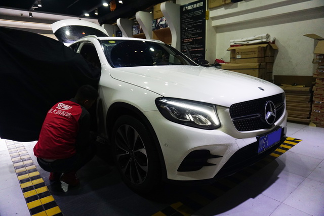 奔馳GLC260汽車音響改裝意大利史泰格奔馳專車專用三分頻喇叭-重慶渝大昌