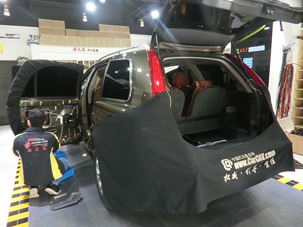 沃爾沃XC90汽車音響改裝意大利史泰格RE650C三分頻喇叭 重慶渝大昌