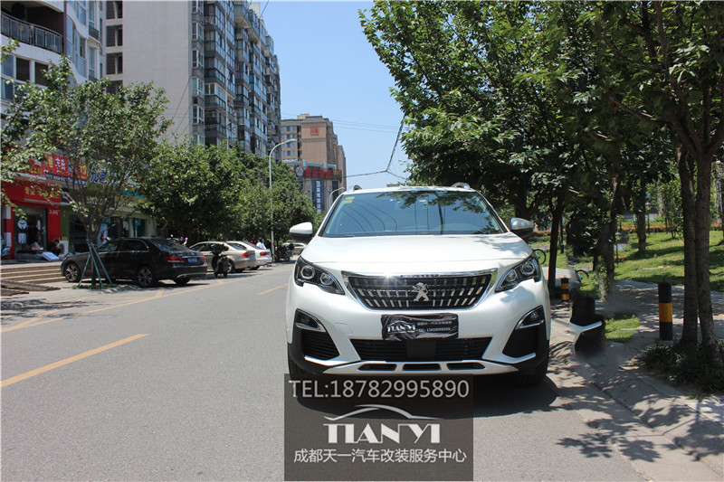 成都標(biāo)致4008改車燈改裝第二代米石M2 LED大燈透鏡帶輔助轉(zhuǎn)向燈