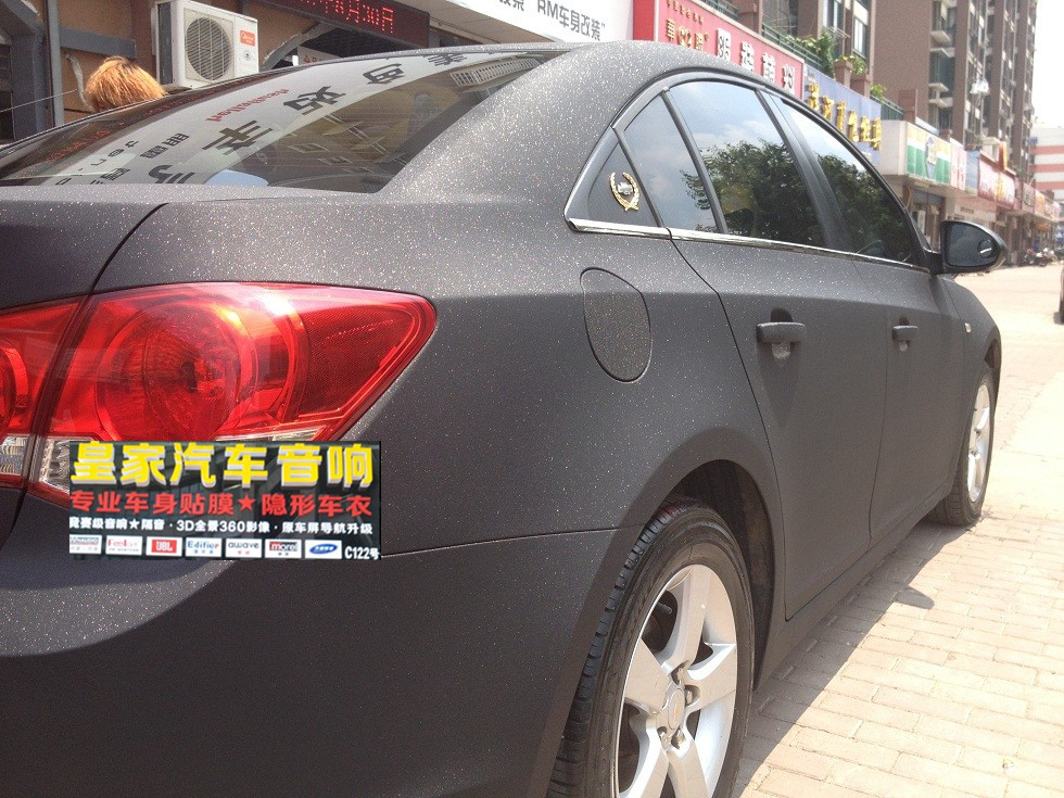 克魯茲 全車閃光黑 紅色拉杠——郴州市皇家音響