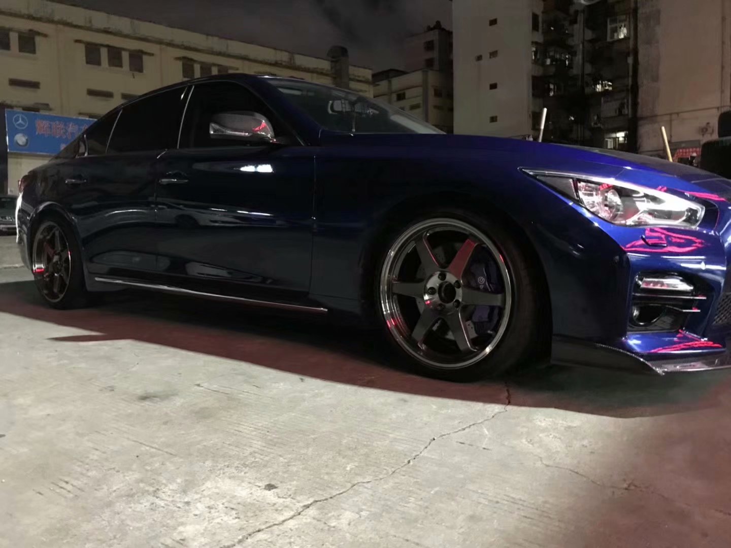 英菲尼迪，換全新RAYS TE37SL 完工 ！
