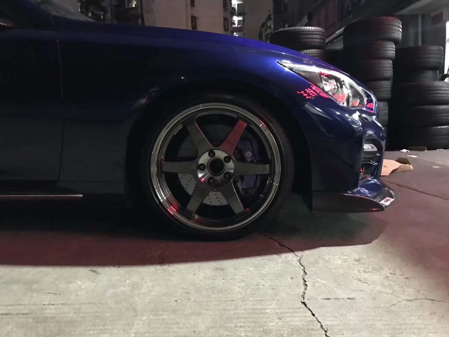 英菲尼迪，換全新RAYS TE37SL 完工 ！