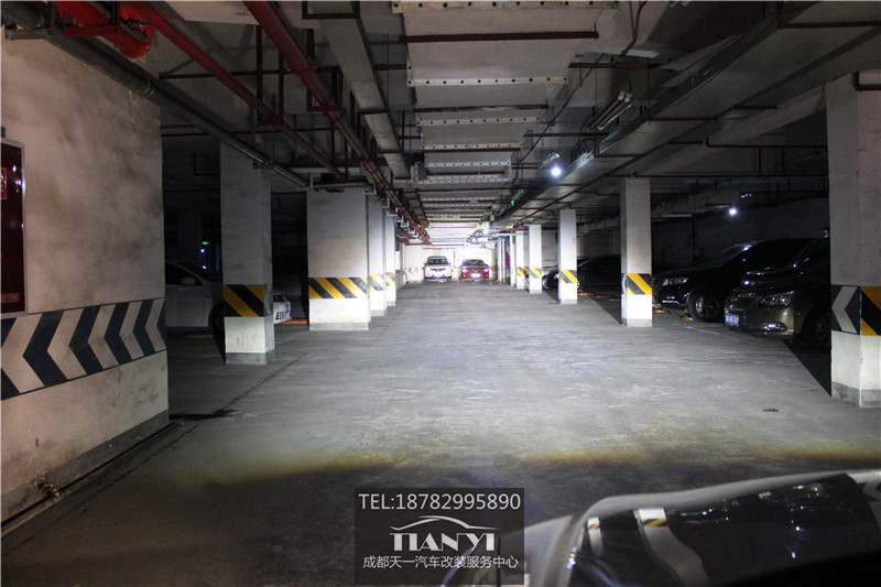 成都寶沃BX7改車燈近光改裝米石M2 LED大燈雙光透鏡日行燈