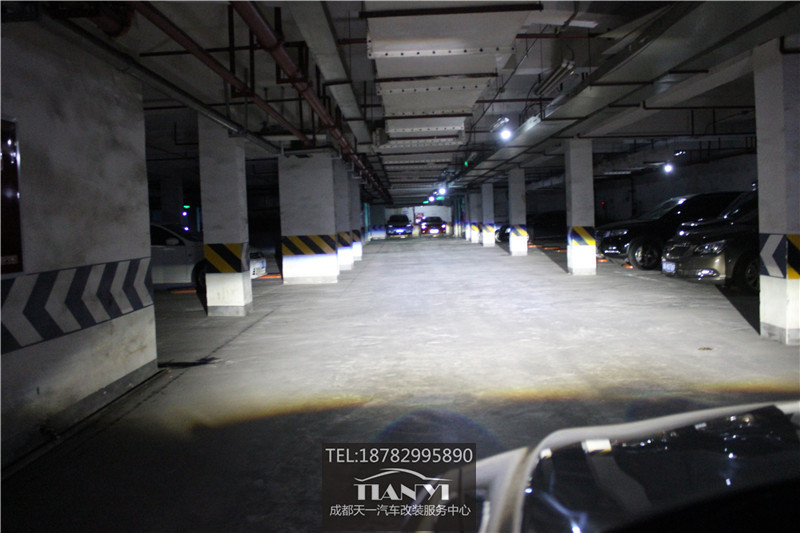 成都寶沃BX7改車燈近光改裝米石M2 LED大燈雙光透鏡日行燈