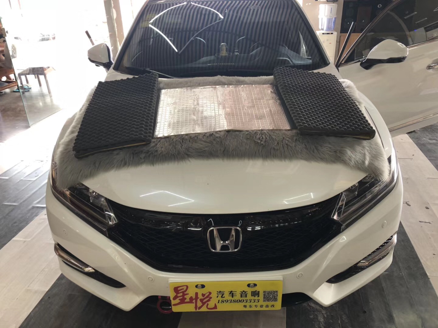 汕頭星悅汽車音響改裝本田思鉑睿汽車音響四門隔音輪轂降噪音響改裝FOCAL法國(guó)勁浪套餐喇叭
