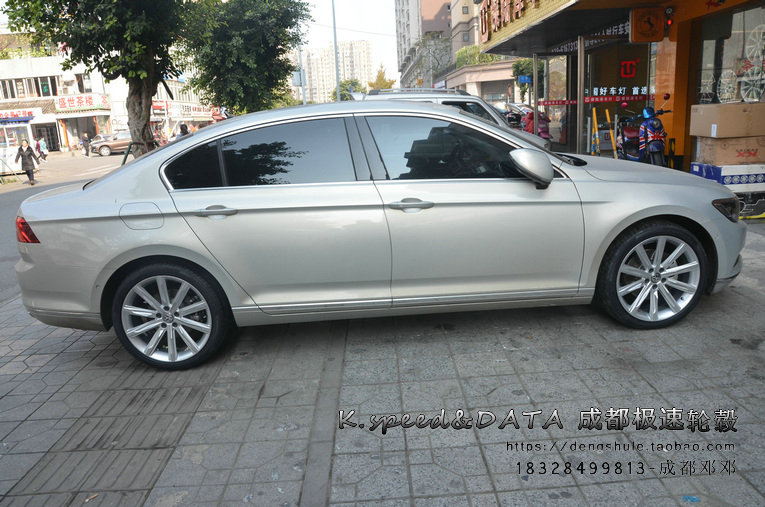大眾邁騰B8改裝19寸迪威特鍛造輪轂裝車