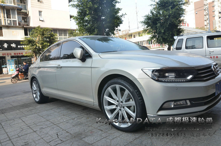 大眾邁騰B8改裝19寸迪威特鍛造輪轂裝車