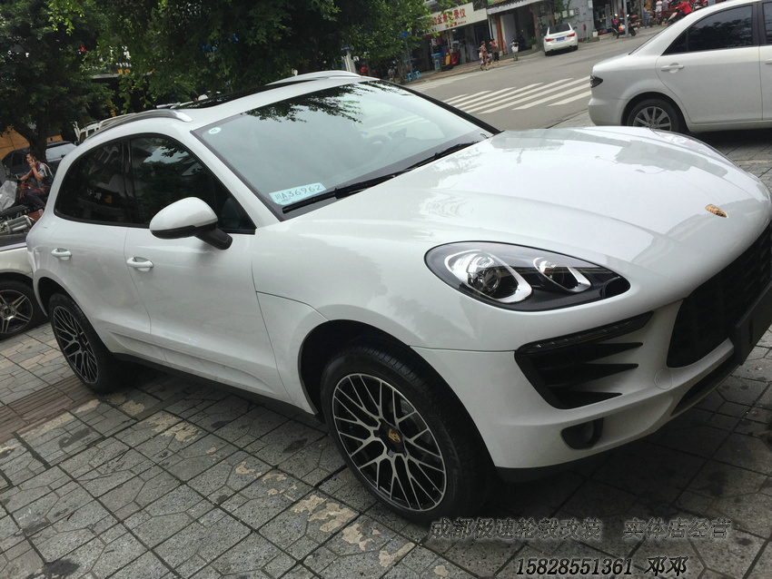 保時捷macan 改裝20寸迪威特鍛造輪轂裝車
