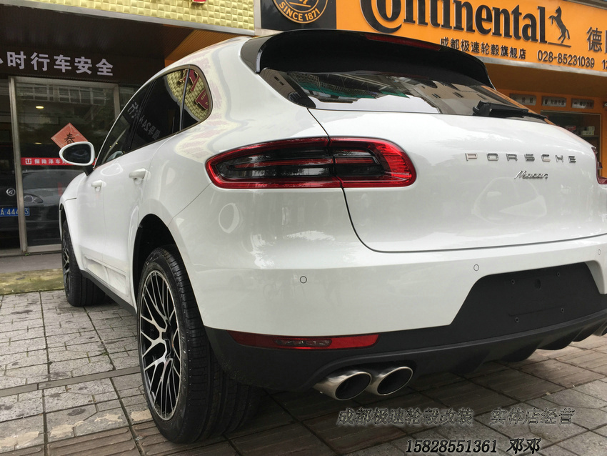 保時捷macan 改裝20寸迪威特鍛造輪轂裝車