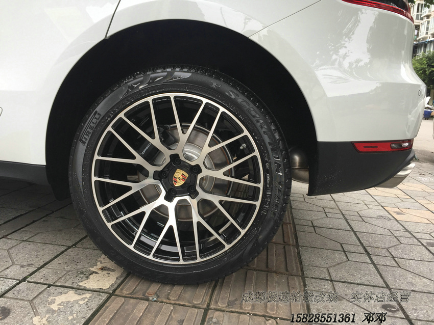 保時捷macan 改裝20寸迪威特鍛造輪轂裝車