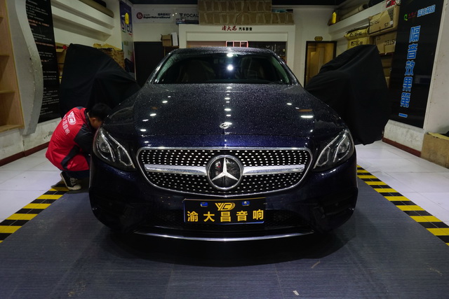 奔馳E300汽車音響改裝意大利史泰格專車專用三分頻汽車喇叭-重慶渝大昌