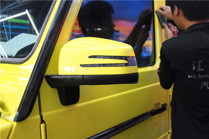 长沙汽车贴膜隐形车衣奔驰G65整车进口HEXIS透明膜长沙汇格车研