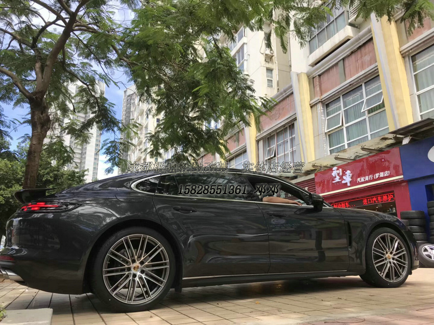 保時捷帕拉梅拉 升級20寸迪威特定制鍛造輪轂裝車
