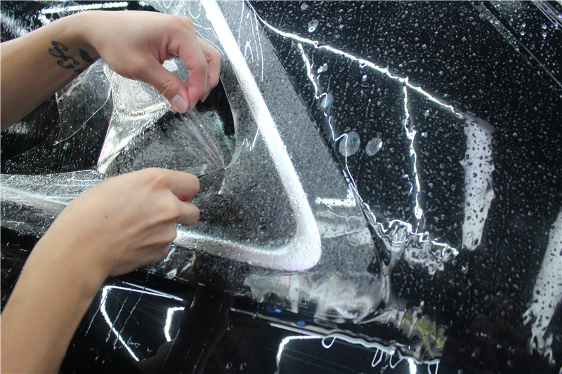 长沙汽车贴膜奥迪Q7全车HEXIS法国进口漆面修复透明膜隐形车衣