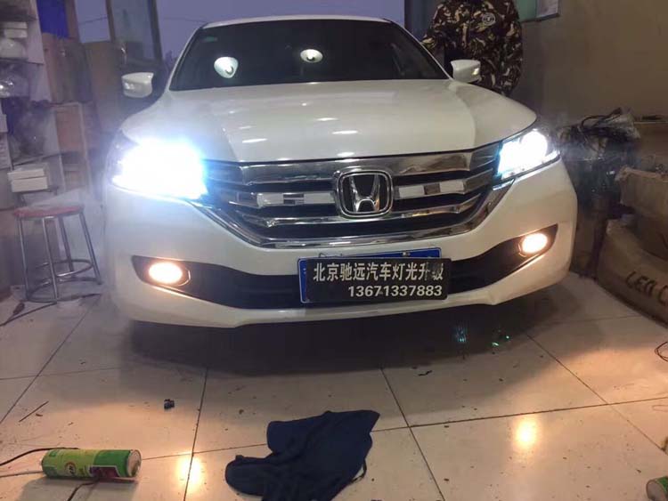 雅閣九代 大燈改裝 大燈增亮 氙氣燈透鏡 北京馳遠改燈