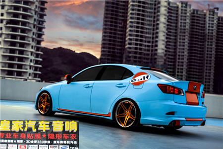 雷克薩斯凌志IS300 GULF涂改定制Diy拉花——郴州市皇家音響