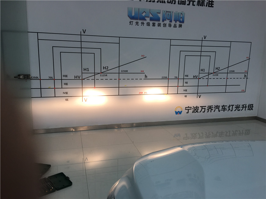 寧波改燈_沃爾沃S60L改氙氣燈_雙光透鏡效果