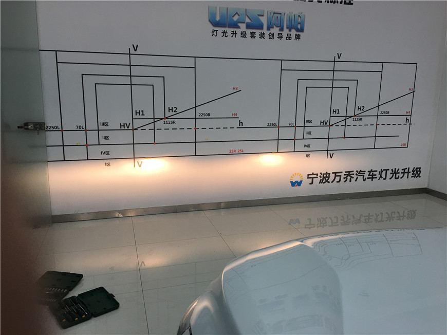 寧波改燈_沃爾沃S60L改氙氣燈_雙光透鏡效果