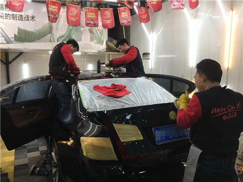 青州汽車鍍晶 寶馬525汽車鍍晶 青州佳迅美車