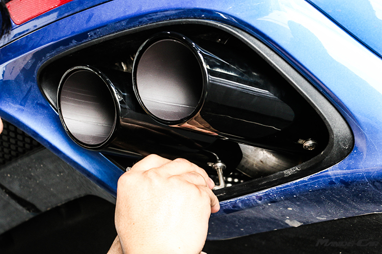 鐘情亮黑 新Panamera 2.9T改裝黑色四出排氣尾嘴