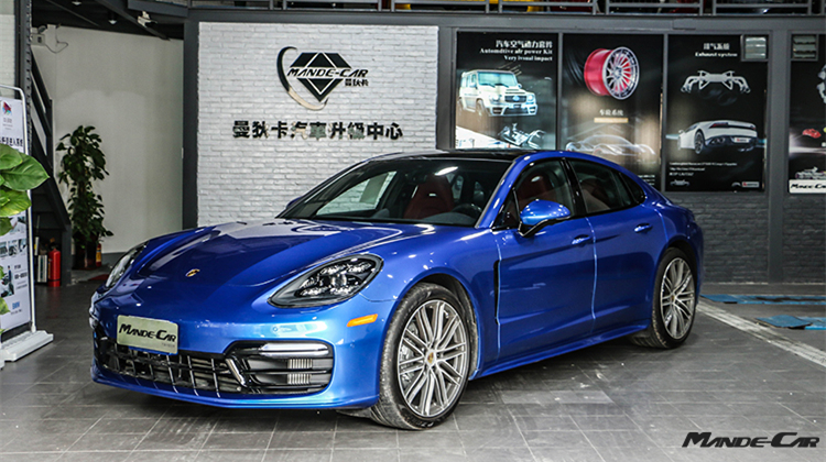 鐘情亮黑 新Panamera 2.9T改裝黑色四出排氣尾嘴