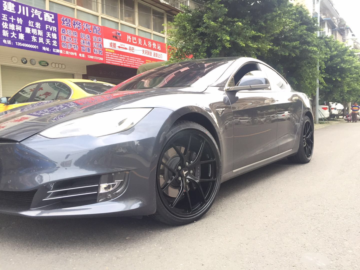 特斯拉定制BBS 21寸鍛造輪轂 輕量化輪轂 胎齡