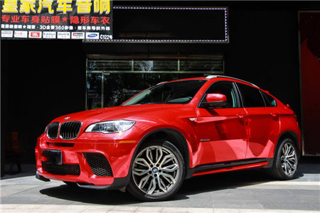 寶馬X6電鍍紅——郴州市皇家音響