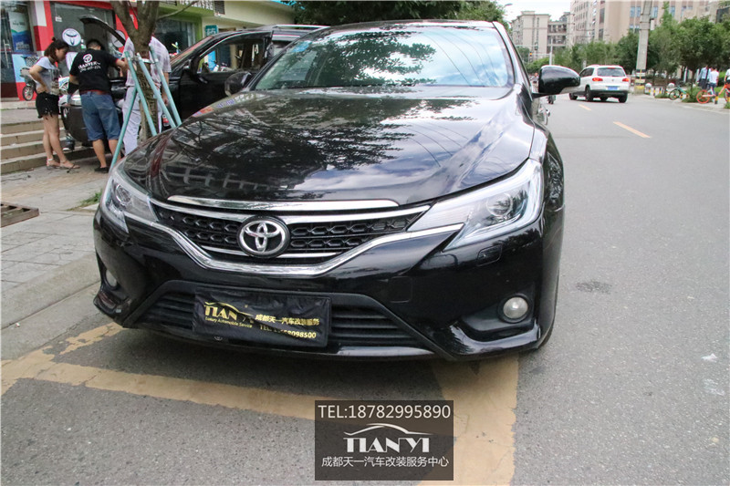 成都天一新銳志改車燈改裝米石LED大燈雙光透鏡