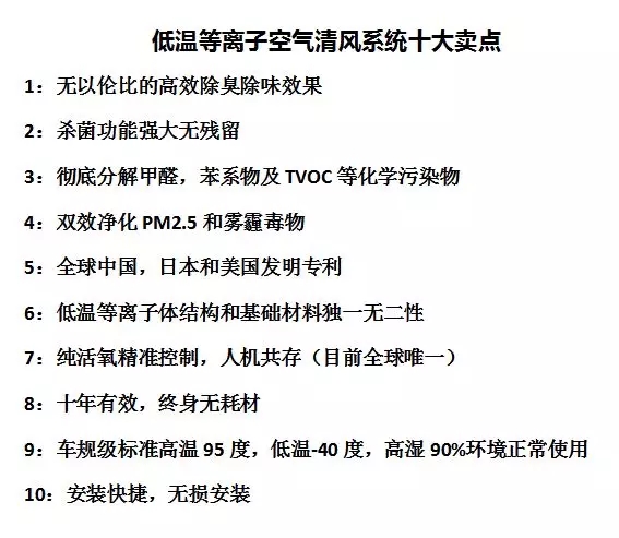 新车除甲醛、车内除异味，最有效的方法，低温等离子空气清风系统