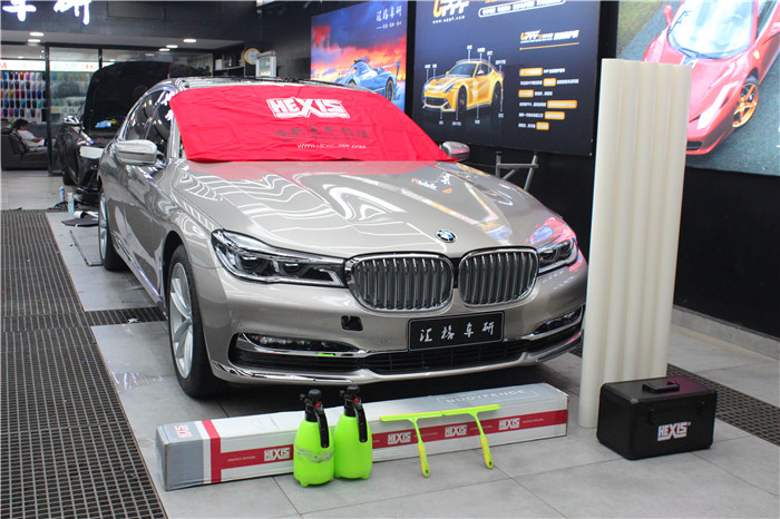 長沙汽車貼膜店 寶馬全車貼透明膜 法國HEXIS漆面修復(fù)透明膜