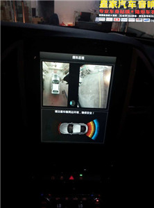 奔驰威霆改装安卓大屏导航+360全景行车记录仪——郴州市皇家音响