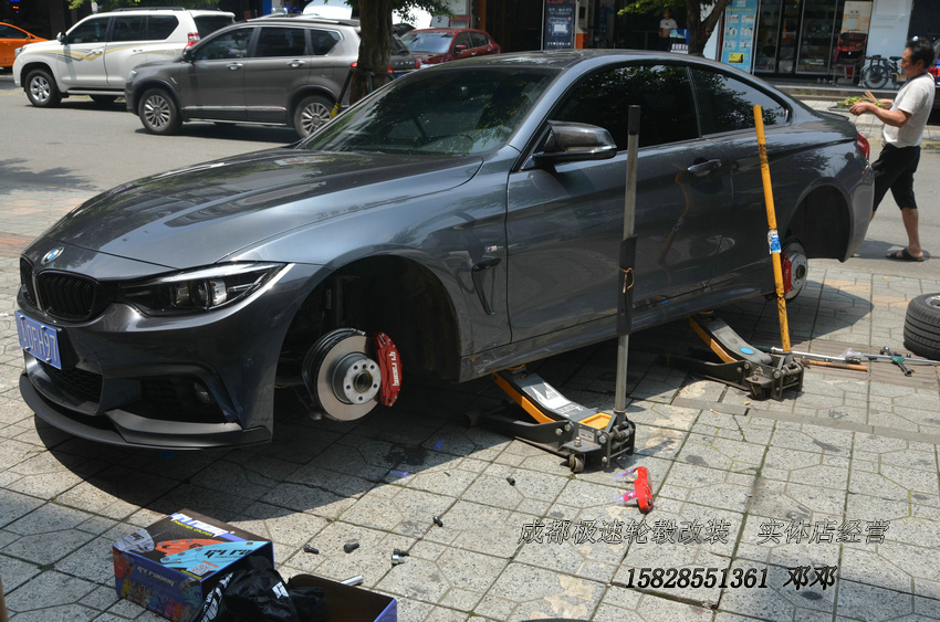 寶馬4系 升級(jí)19寸DATA 正品輪轂 前后配