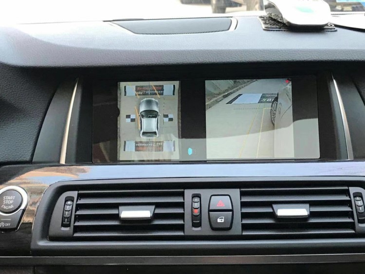 【西安亿之星】宝马5系改装道可视360度全景倒车系统