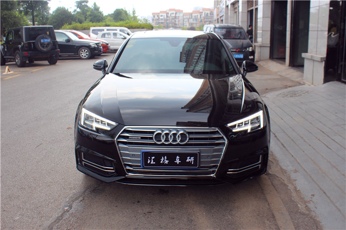 長沙汽車貼膜實體店奧迪車窗玻璃貼膜太陽膜隔熱防爆膜