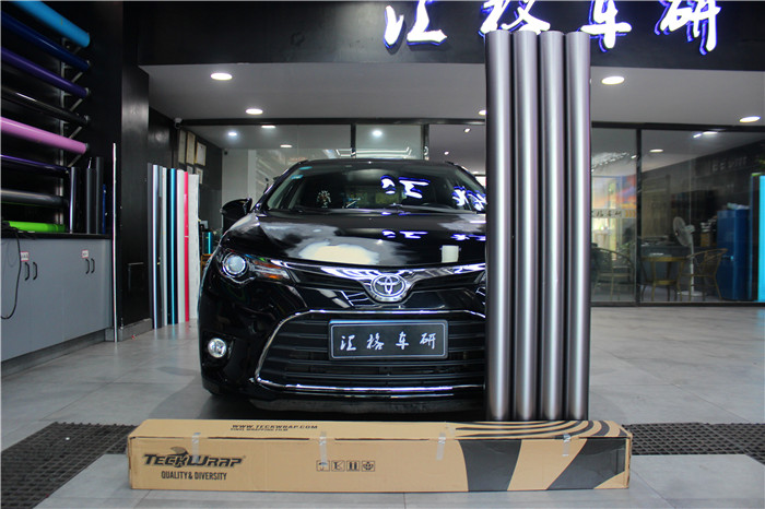 長(zhǎng)沙車身貼膜 豐田雷凌全車改色電光棕灰 美國Teckwrap改色膜