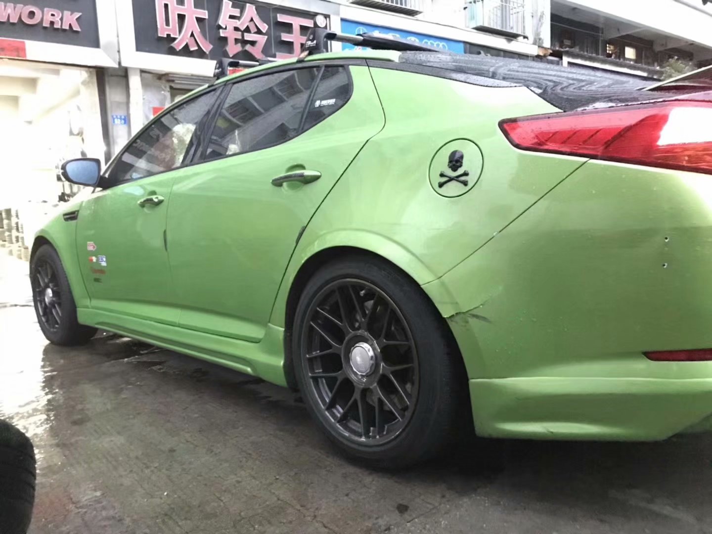起亞 K5 ，換 BBS 18寸 完工 ！