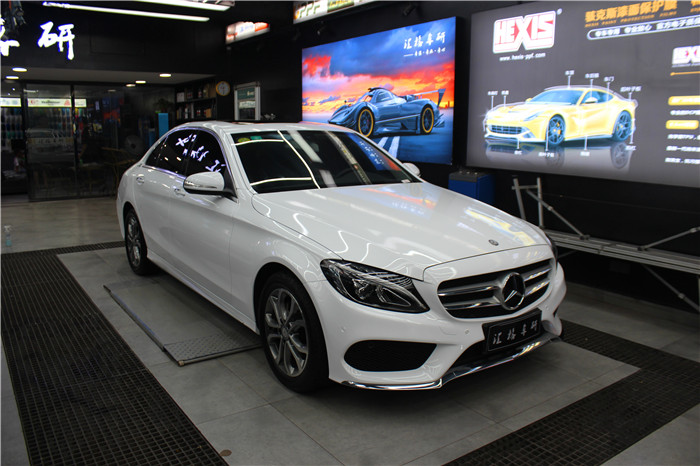 長沙汽車改色膜 奔馳全車改色貼膜 美國禿鷹Teckwrap高亮白
