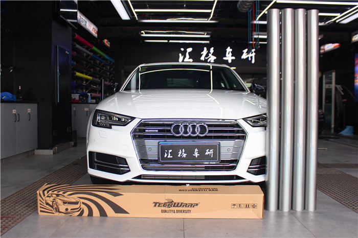 長(zhǎng)沙汽車(chē)改裝貼膜 奧迪改色星空彩虹銀 美國(guó)禿鷹Teckwrap改色膜