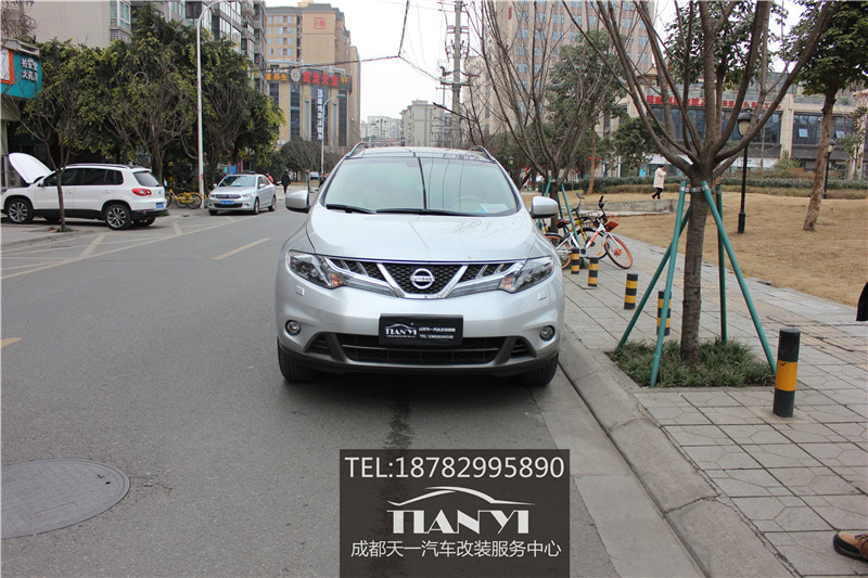 成都樓蘭改車燈改裝米石M2 LED大燈雙光透鏡性能版照明系統(tǒng)