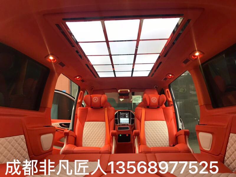 成都非凡匠人威霆內(nèi)飾豪華改裝升級(jí)橙色風(fēng)暴