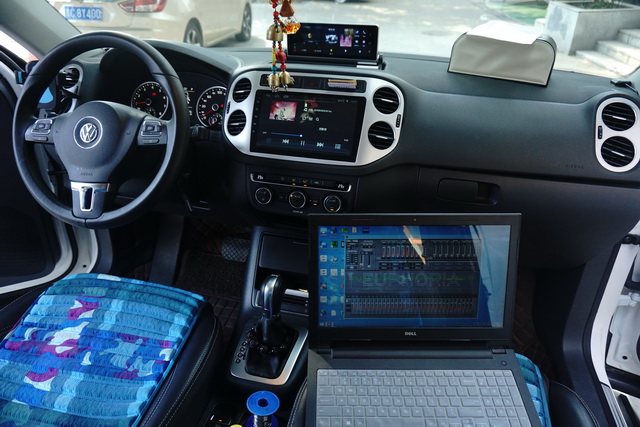 重慶汽車音響改裝哪家好？重慶渝大昌大眾途觀汽車音響改裝瑞典卓美XU6.2C喇叭